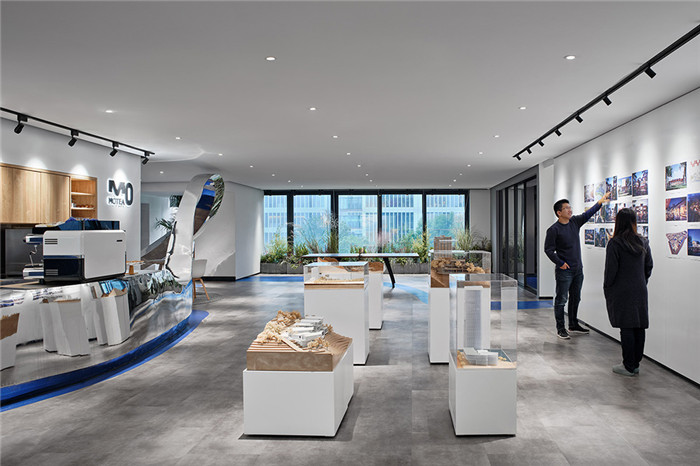 辦公展示區(qū)裝修設計-簡潔高效的知名建筑設計公司辦公室裝修方案